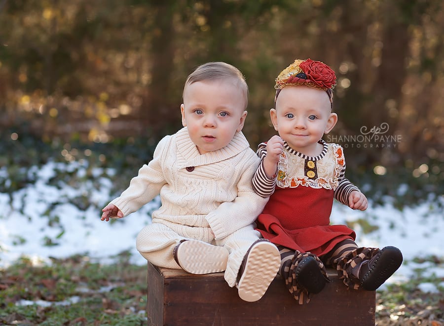 Nashville TN Twin Baby Photographer | Shannon Payne Photography A & A Twins turn 1 | {Hendersonville Baby Photographer}