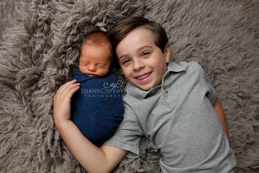  Meeting Brother | Hendersonville Newborn Sibling Photos