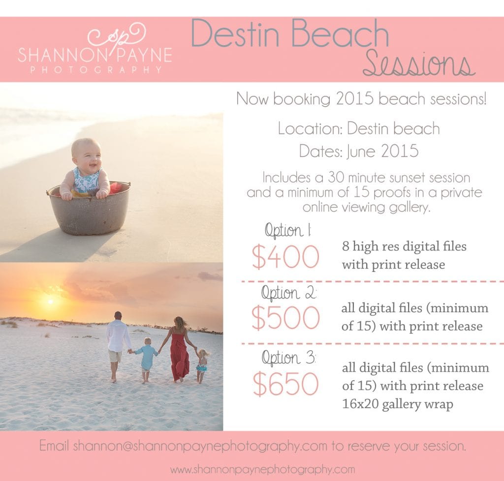 Destin FL 2015 Beach Mini Session