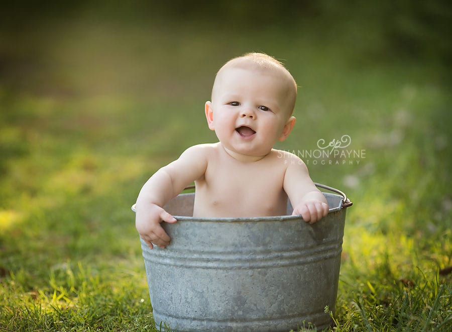 Garrett 6 Months | {Gallatin Brentwood Baby Photographer}