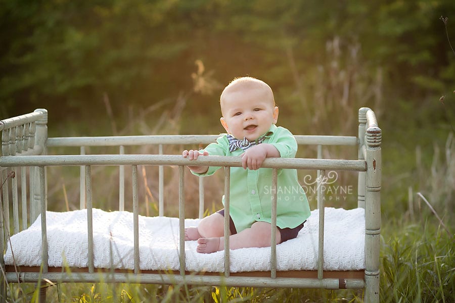  Garrett 6 Months | {Gallatin Brentwood Baby Photographer}