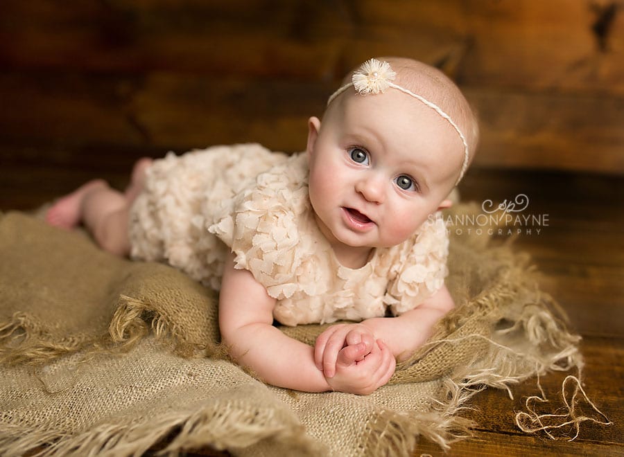 Carlie Jean 6 Months | {Nashville Hendersonville Baby Photographer}