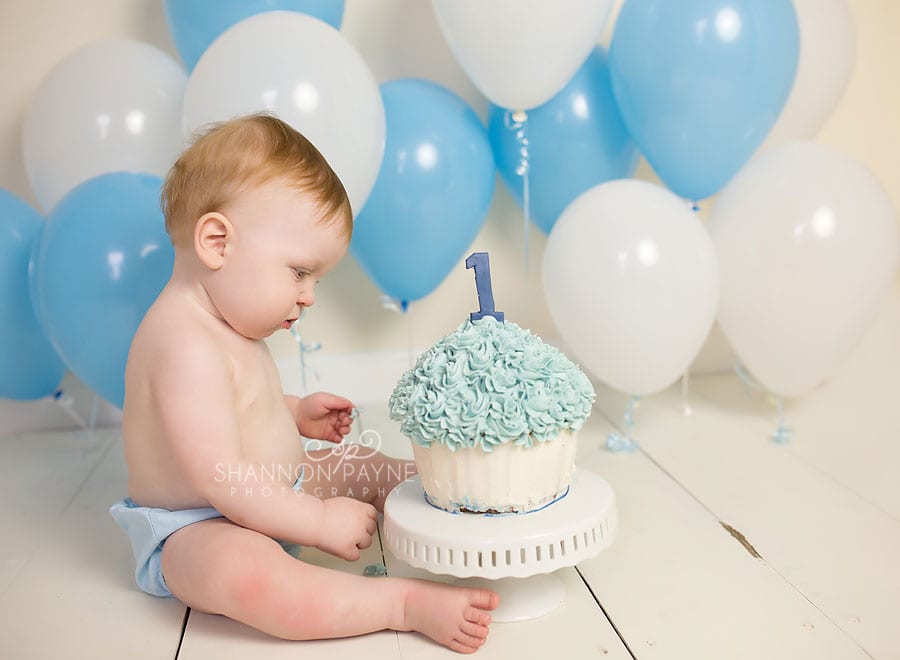  James 1 Year | {Nashville Brentwood Cake Smash Photographer}