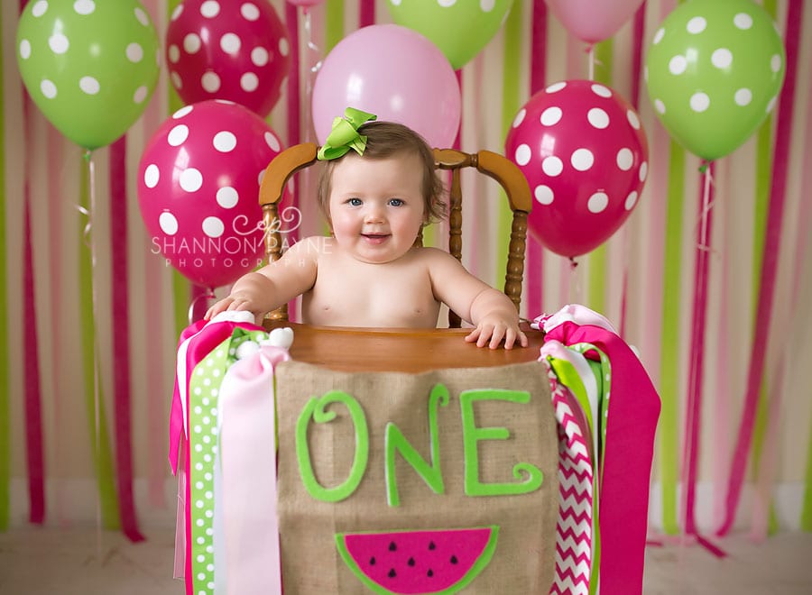 Sophie's Watermelon Cake Smash | {Nashville Hendersonville Baby Photographer}