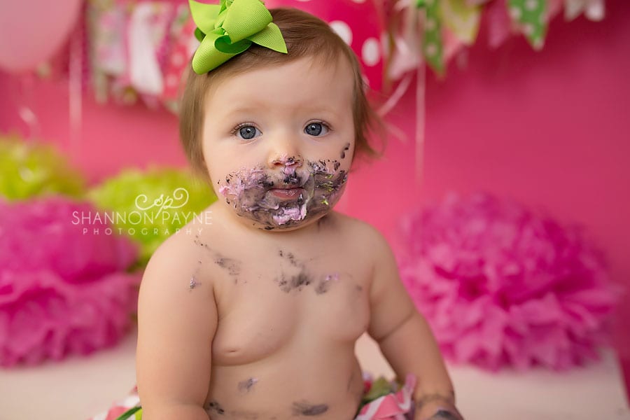  Sophie's Watermelon Cake Smash | {Nashville Hendersonville Baby Photographer}