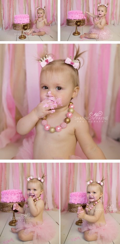  Adalynn's Cake Smash | {Hendersonville Gallatin First Birthday Photographer}