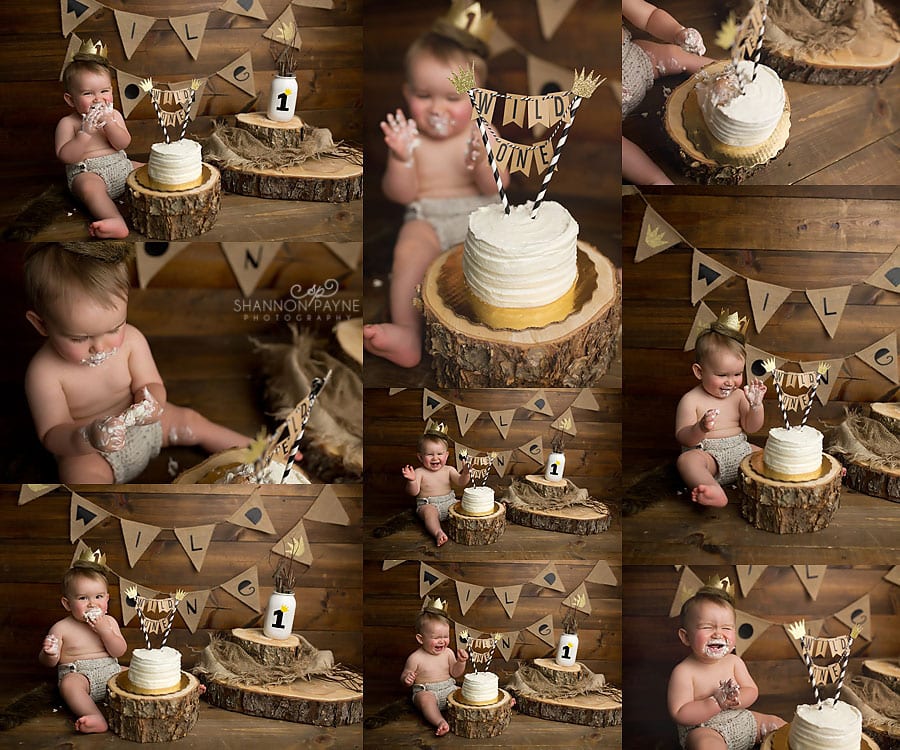 cake smash photo session Nashville