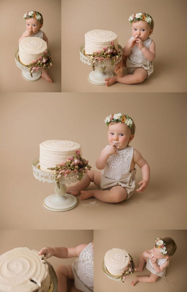  Styled Cake Smash Photography Nashville | Amelia