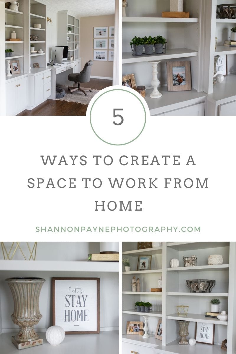 tips for creating a space to work from home